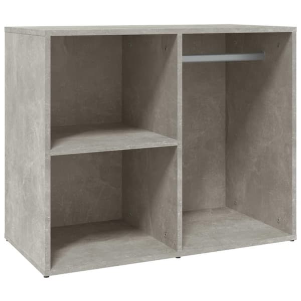 vidaXL skab 80x40x65 cm konstrueret træ betongrå