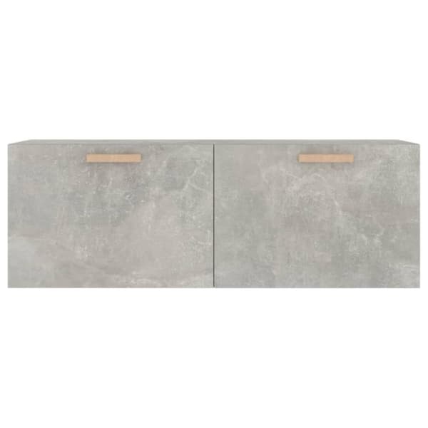 vidaXL Seinäkaappi betoninharmaa 100x36,5x35 cm tekninen puu