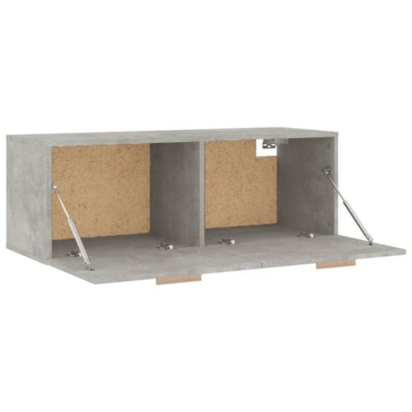 vidaXL Seinäkaappi betoninharmaa 100x36,5x35 cm tekninen puu