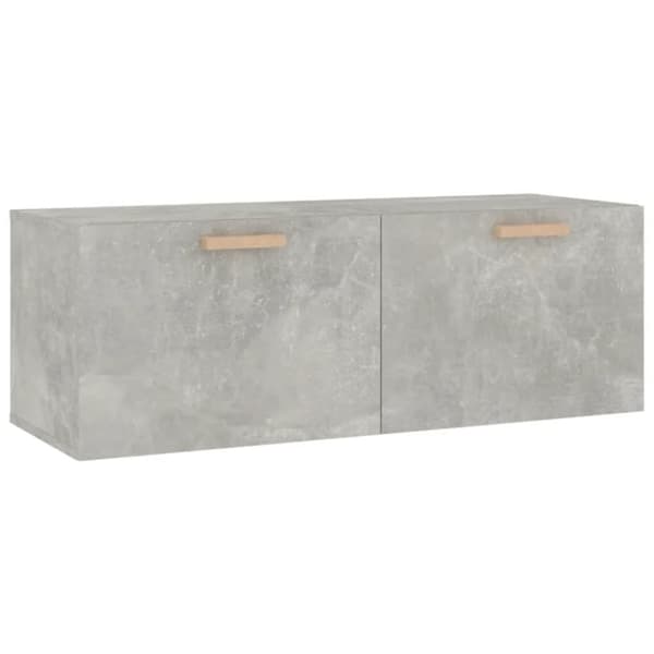 vidaXL Seinäkaappi betoninharmaa 100x36,5x35 cm tekninen puu
