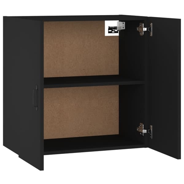 vidaXL Veggskap svart 60x31x60 cm konstruert tre