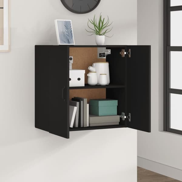 vidaXL Veggskap svart 60x31x60 cm konstruert tre