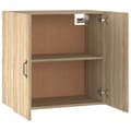 Miniatyrbilde 8 av 9: vidaXL Veggskap sonoma eik 60x31x60 cm konstruert tre