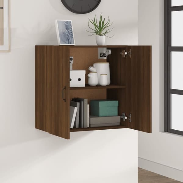 vidaXL Veggskap brun eik 60x31x60 cm konstruert tre