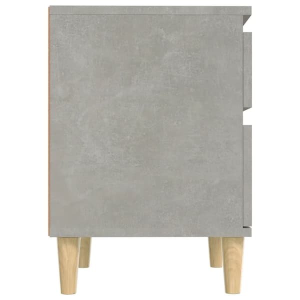 vidaXL Sängbord betonggrå 40x35x50 cm