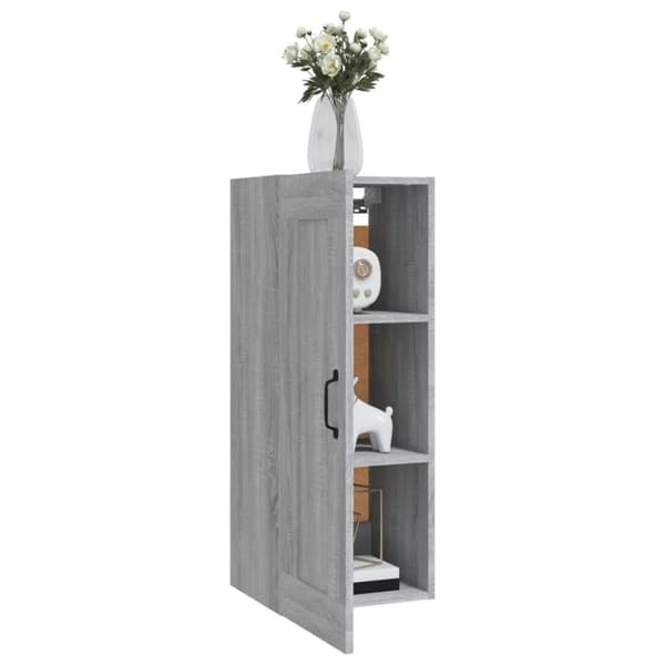 vidaXL vægskab 35x34x90 cm konstrueret træ grå sonoma-eg
