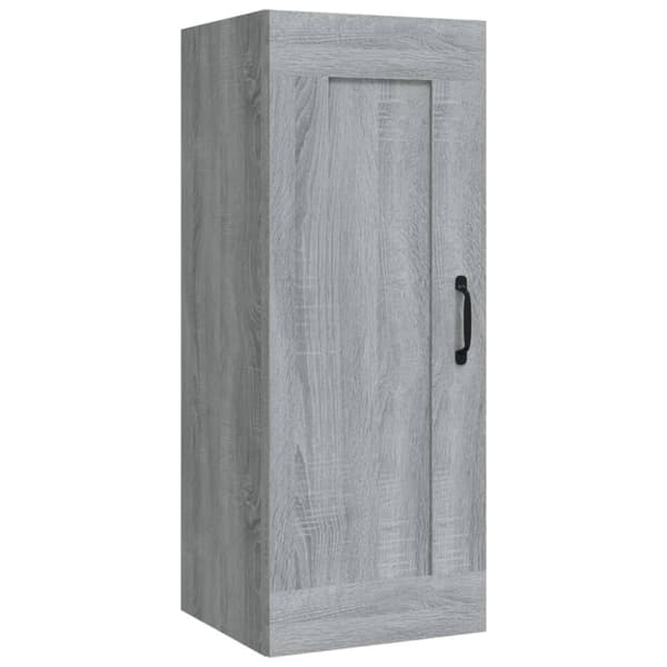 vidaXL vægskab 35x34x90 cm konstrueret træ grå sonoma-eg
