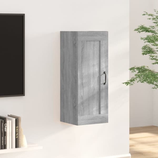 vidaXL vægskab 35x34x90 cm konstrueret træ grå sonoma-eg