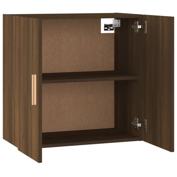 vidaXL vægskab 60x30x60 cm konstrueret træ brun egetræsfarve