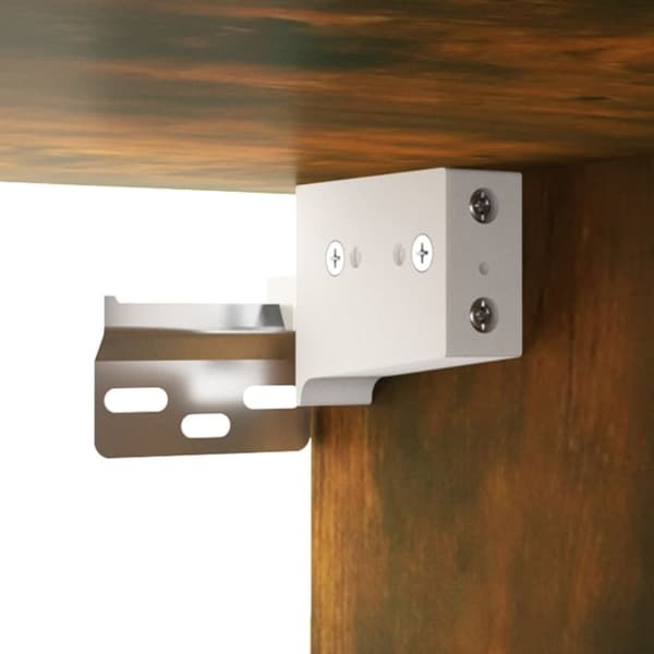 vidaXL vægskab 60x36,5x35 cm konstrueret træ røget egetræsfinish