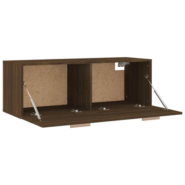 vidaXL Seinäkaappi ruskea tammi 100x36,5x35 cm tekninen puu