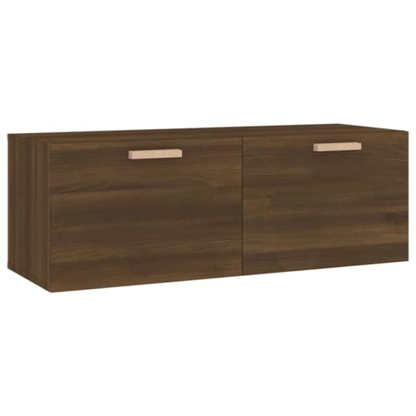 vidaXL Seinäkaappi ruskea tammi 100x36,5x35 cm tekninen puu