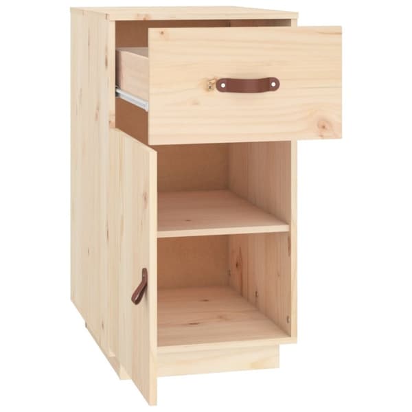 vidaXL skrivebordsskab 40x50x75 cm massivt fyrretræ