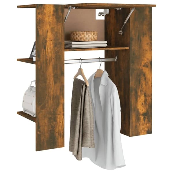 vidaXL entrémøbel 97,5x37x99 cm konstrueret træ røget sonoma-eg