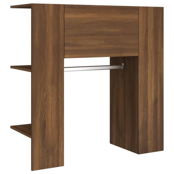 vidaXL entrémøbel 97,5x37x99 cm konstrueret træ brun egetræsfarve