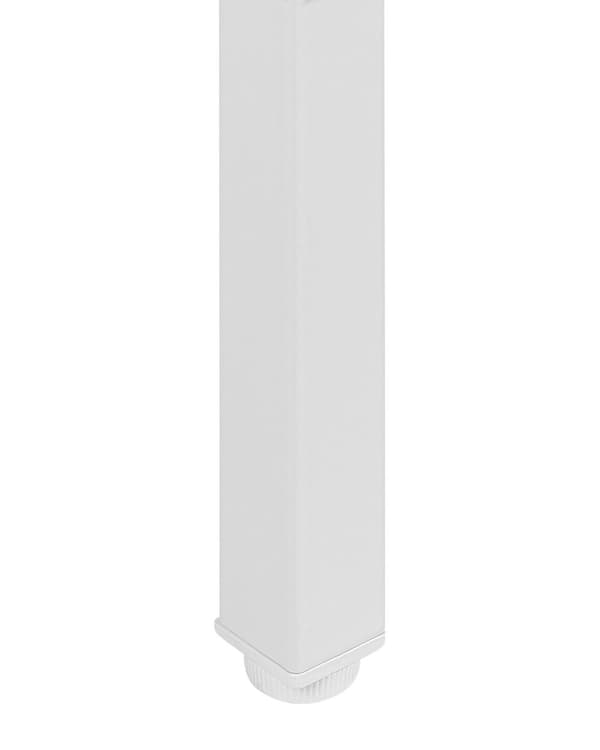 Senkki valkoinen 100 x 65 x 40 cm teräs 2 ovea 2 hyllyä lattiasuoja industriaalinen moderni