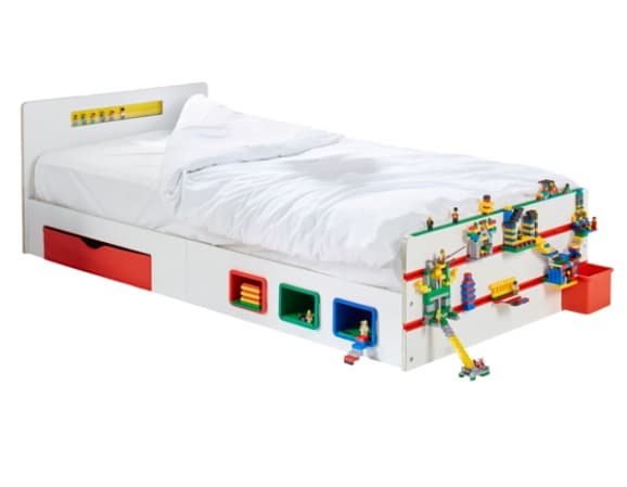 Room 2 Bygg klossar Säng med förvaring