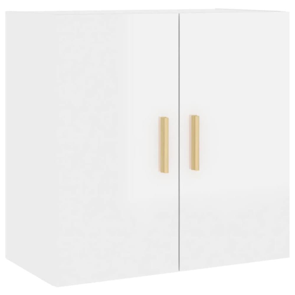 vidaXL Väggskåp vit högglans 60x30x60 cm konstruerat trä