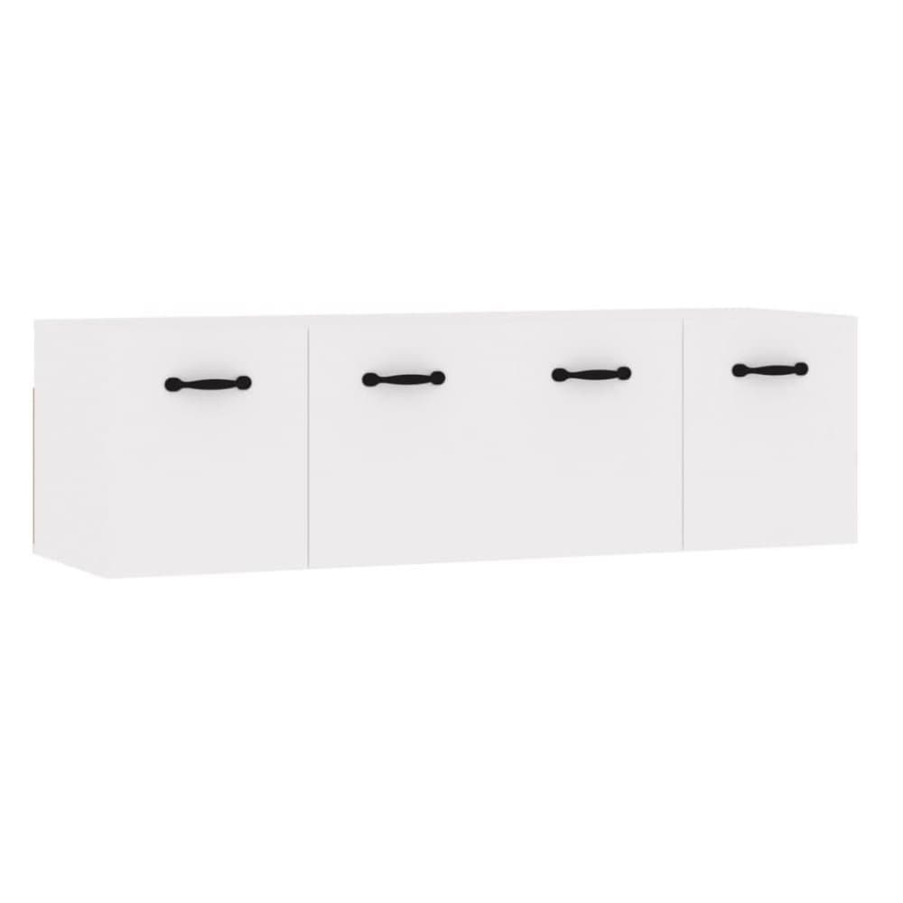 vidaXL Väggskåp 2 st högglans vit 80x36,5x35 cm konstruerat trä