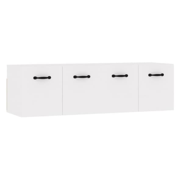 vidaXL Väggskåp 2 st högglans vit 80x36,5x35 cm konstruerat trä