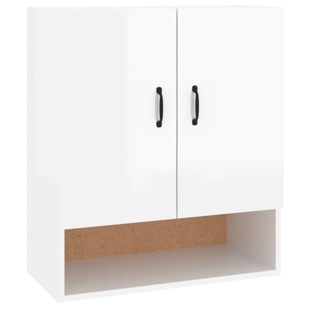 vidaXL Väggskåp vit högglans 60x31x70 cm konstruerat trä