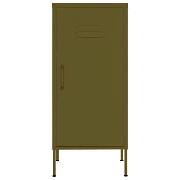 vidaXL Oppbevaringsskap olivengrønn 42,5x35x101,5 cm stål
