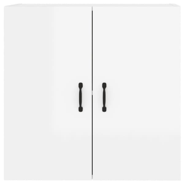 vidaXL Veggskap høyglans hvit 60x31x60 cm konstruert tre