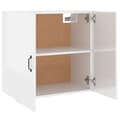 Miniatyrbilde 7 av 11: vidaXL Veggskap høyglans hvit 60x31x60 cm konstruert tre