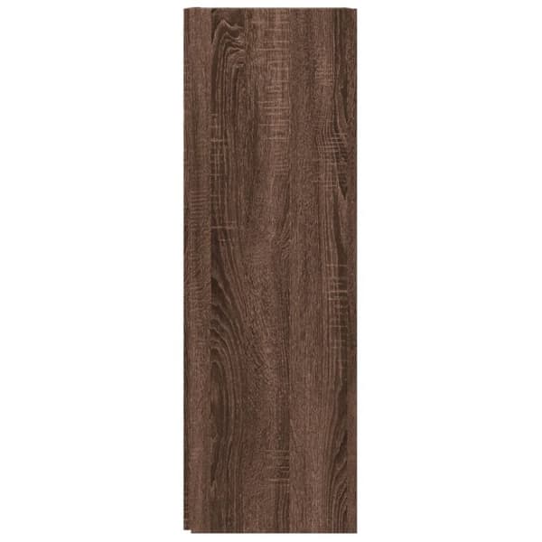 vidaXL Hjørneskap brun eik 33x33x100 cm konstruert tre
