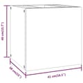 Miniatyrbilde 9 av 11: vidaXL Veggmontert baderomsskap 41x38x40 cm heltre teak