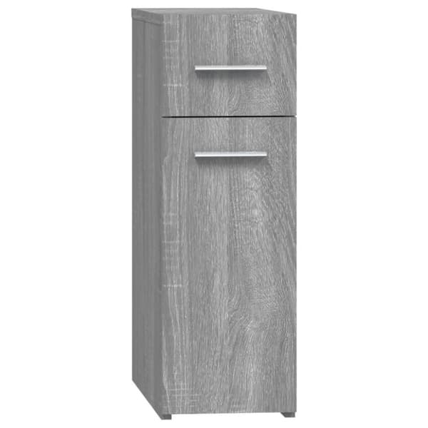 vidaXL Apteekkarinkaappi harmaa Sonoma 20x45,5x60 cm tekninen puu