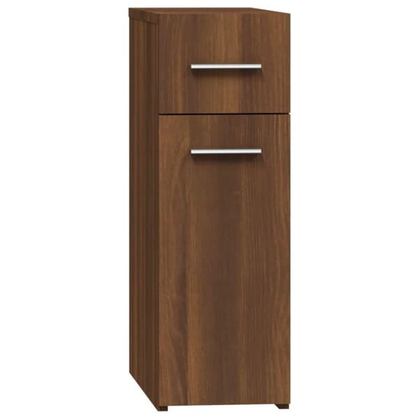 vidaXL Apteekkarinkaappi ruskea tammi 20x45,5x60 cm tekninen puu