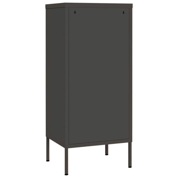 vidaXL opbevaringsskab 42,5x35x101,5 cm stål antracitgrå