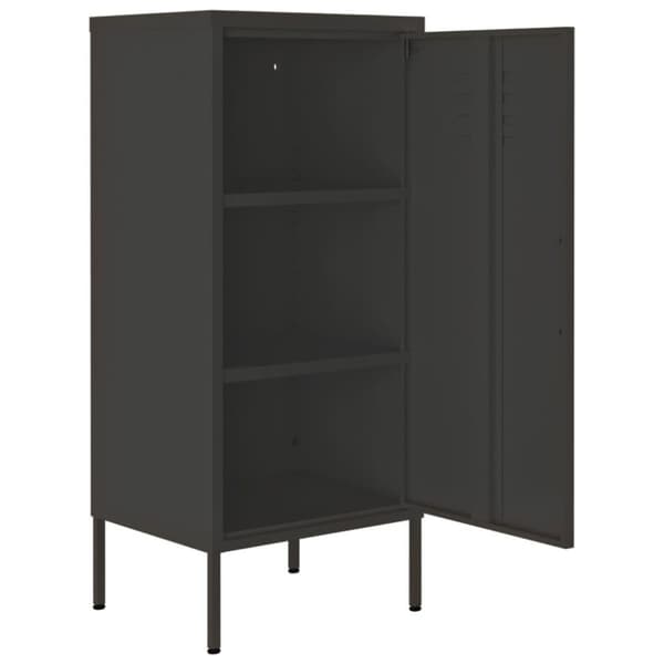vidaXL opbevaringsskab 42,5x35x101,5 cm stål antracitgrå
