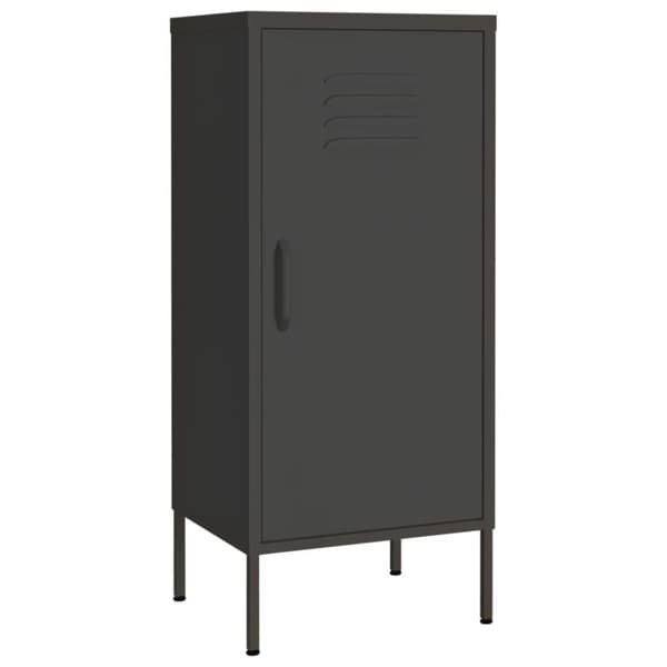 vidaXL opbevaringsskab 42,5x35x101,5 cm stål antracitgrå