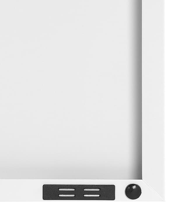 Sidobord med 2 Dörrar Vit Stål Hemmakontor Möbler Hyllor Benmössor Industriell Design
