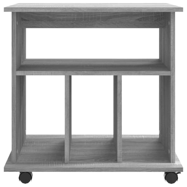 vidaXL Rulleskap grå sonoma 60x45x60 cm konstruert tre