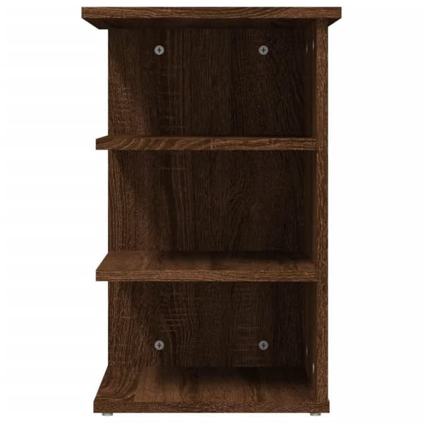 vidaXL sideskab 35x35x55 cm konstrueret træ brun egetræsfarve