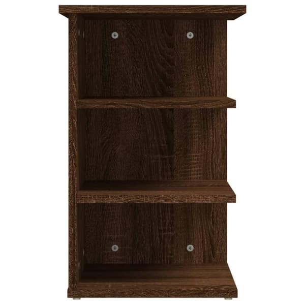 vidaXL sideskab 35x35x55 cm konstrueret træ brun egetræsfarve