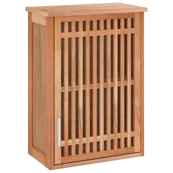 vidaXL Kylpyhuoneen seinäkaappi 42x23x60 cm täysi pähkinäpuu