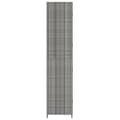 Pikkukuva 4 / 9: vidaXL Puutarhan säilytyskaappi harmaa 59x40x180 cm polyrottinki