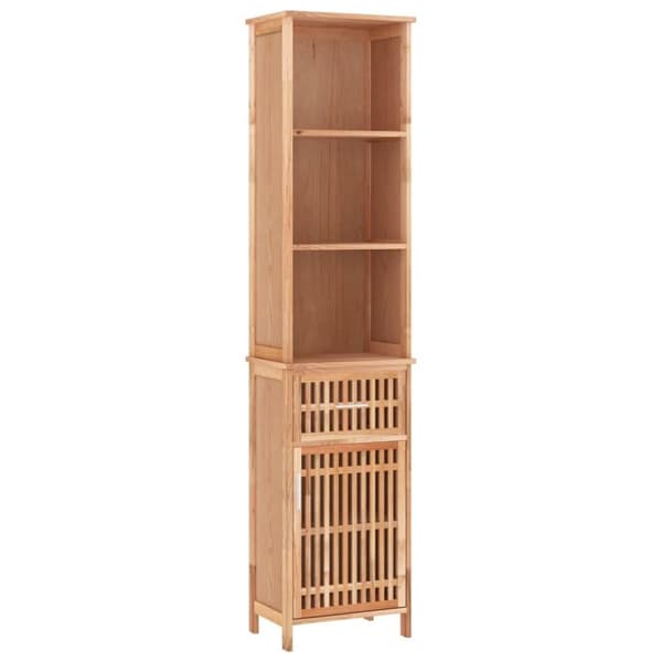 vidaXL Badrumsskåp 42x29x182 cm massivt valnötsträ