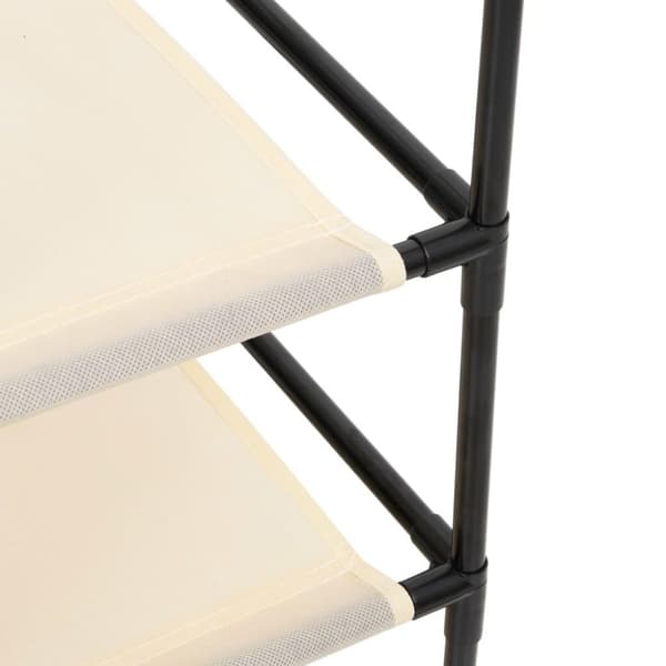vidaXL Säilytyskaappi 6 laatikolla 55x29x55 cm kerma teräs