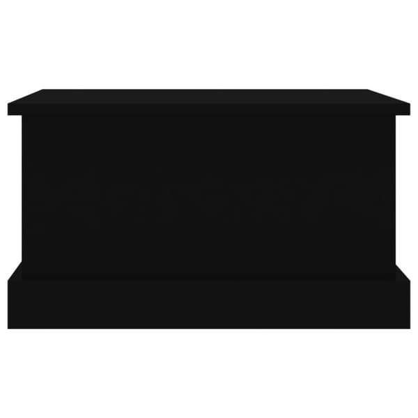 vidaXL opbevaringskasse 50x30x28 cm konstrueret træ sort