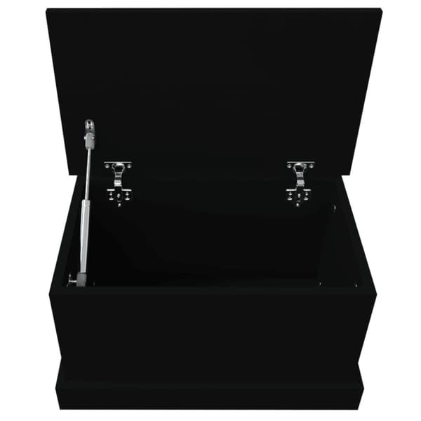 vidaXL opbevaringskasse 50x30x28 cm konstrueret træ sort
