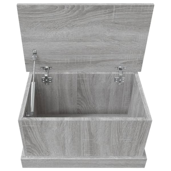 vidaXL opbevaringskasse 50x30x28 cm konstrueret træ grå sonoma-eg