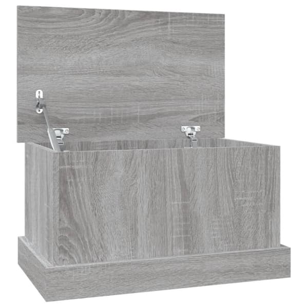 vidaXL opbevaringskasse 50x30x28 cm konstrueret træ grå sonoma-eg