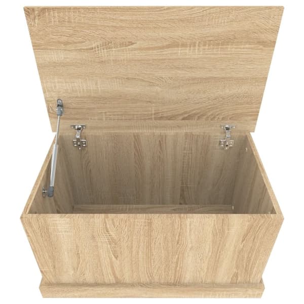 vidaXL opbevaringskasse 70x40x38 cm konstrueret træ sonoma-eg