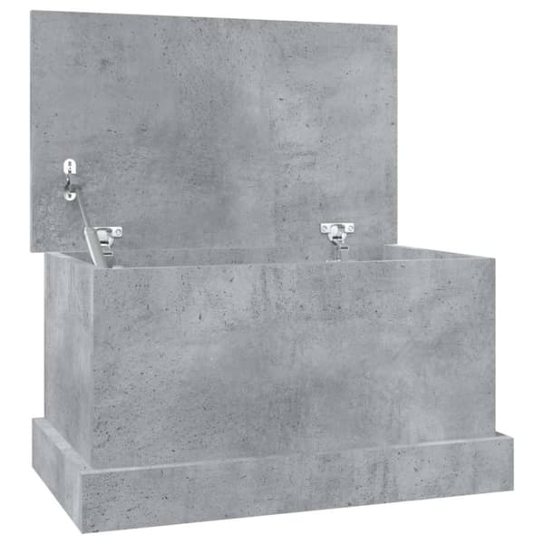 vidaXL opbevaringskasse 50x30x28 cm konstrueret træ betongrå