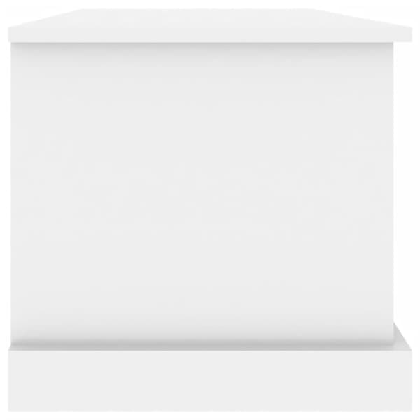 vidaXL opbevaringskasse 70x40x38 cm konstrueret træ hvid højglans